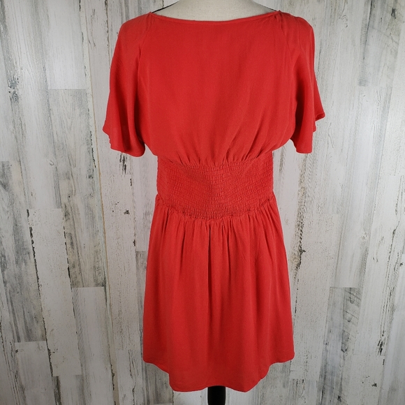 Jack Flutter Sleeve Swing Dress Sz L - Picture 7 of 11